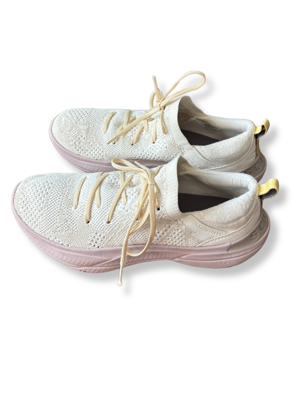 Sorel Kinetic Impact II Lace Knit Sneakers White Pink Women’s Size 10